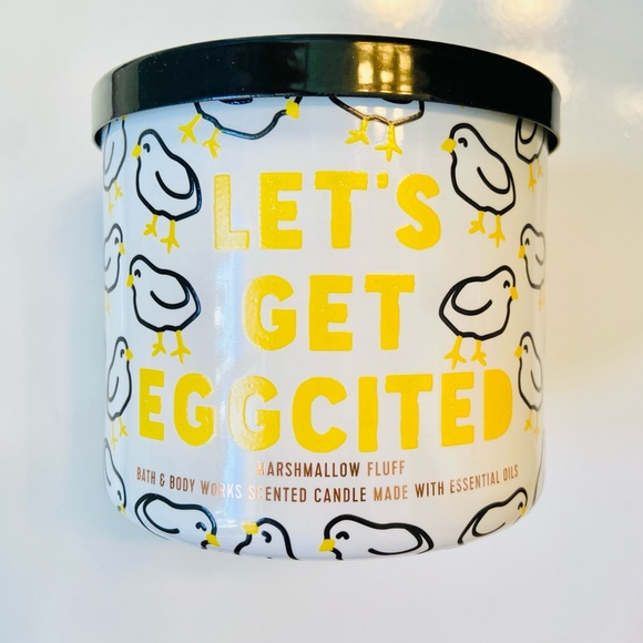 Bath & Body Works Other - Bath & Body Works Let’s Get Eggcited Marshmallow Fluff 3-Wick Candle